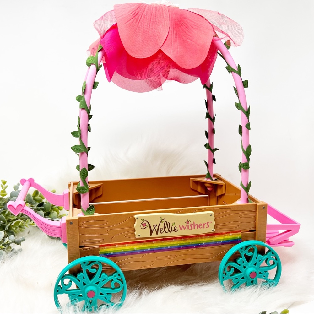 American Girl WellieWishers Floral Pink & Teal Play Wagon